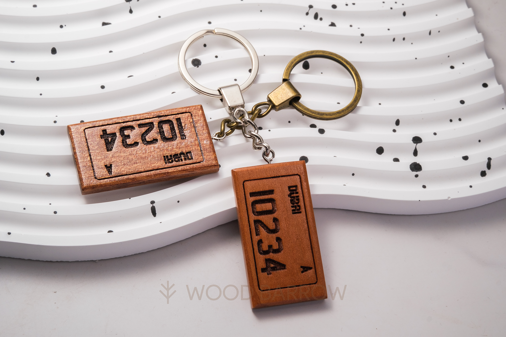 Engraved Wooden Keychain