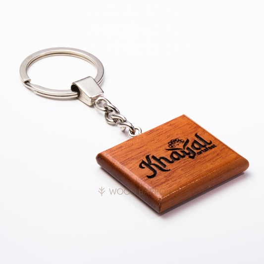 Engraved Wooden Keychain