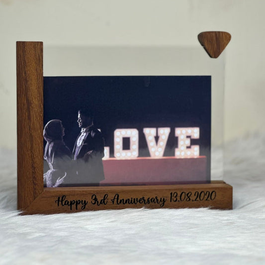 Engraved Wooden Photo Frame