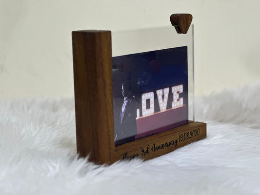 Engraved Wooden Photo Frame