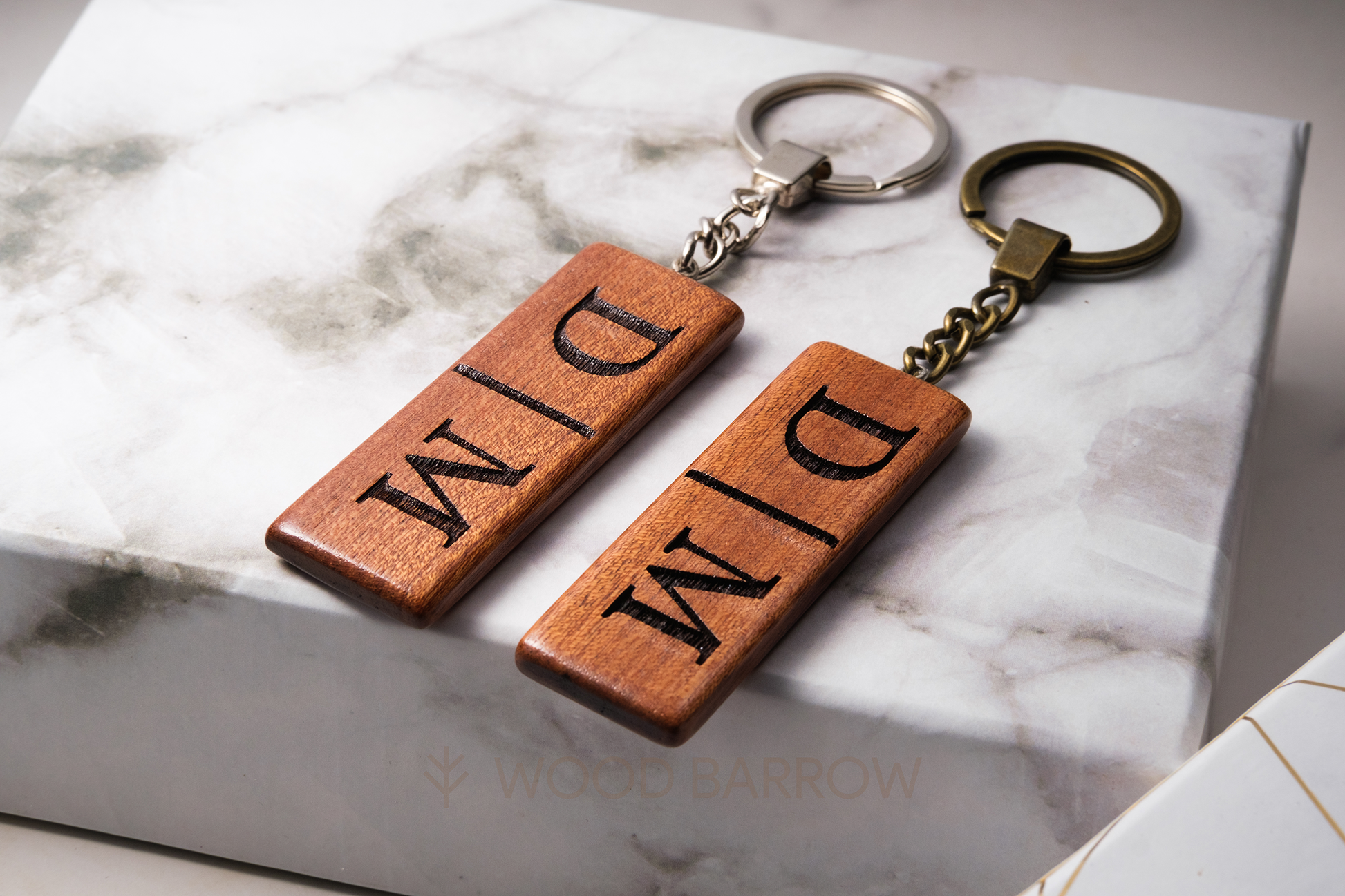 Name Engraved Wooden Keychain