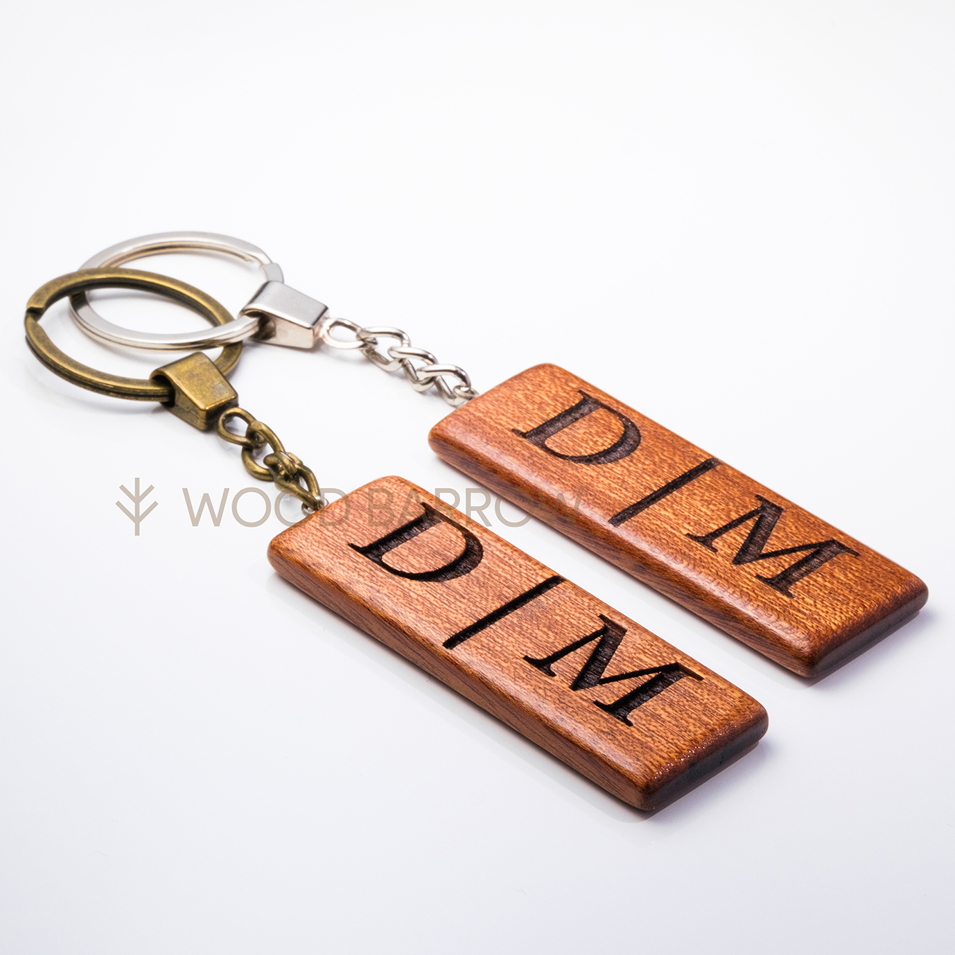 Name Engraved Wooden Keychain