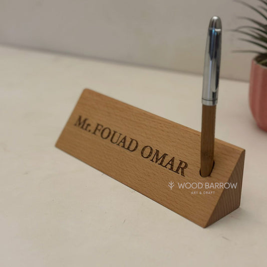 Signature Elegance: Wooden Customised Pen with Engraved Name Stand – The Perfect Personalized Gift