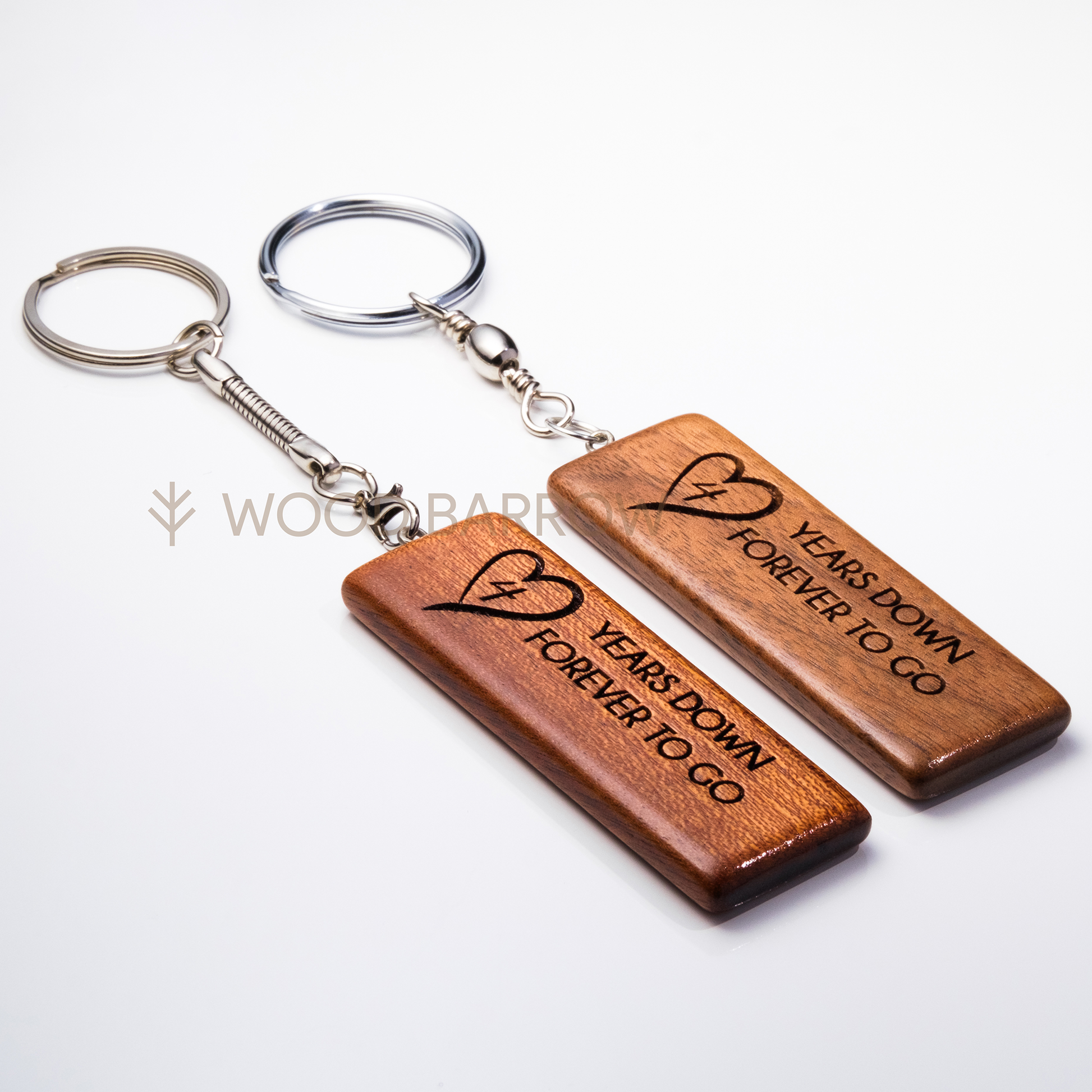 Engraved Wooden Keychain