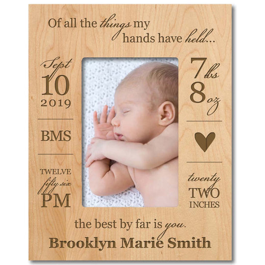 Engraved Wooden Photo Frame