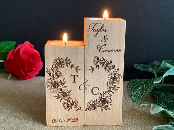  Wooden Candle Holder