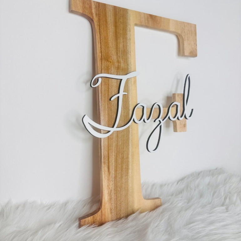 Wooden Name Sign