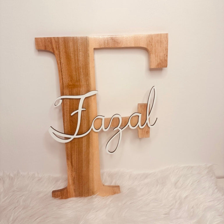 Wooden Name Sign