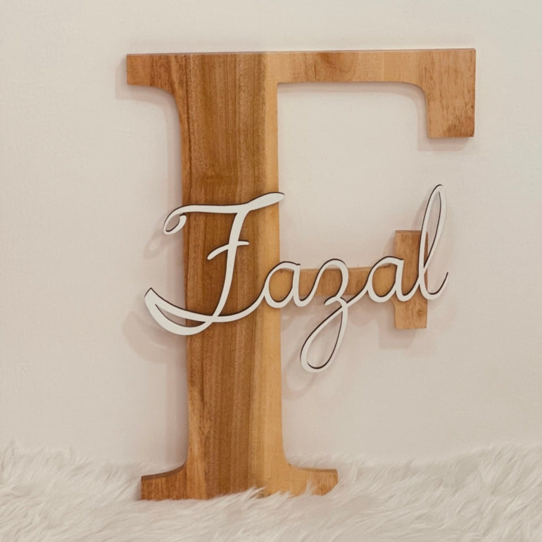 Wooden Name Sign