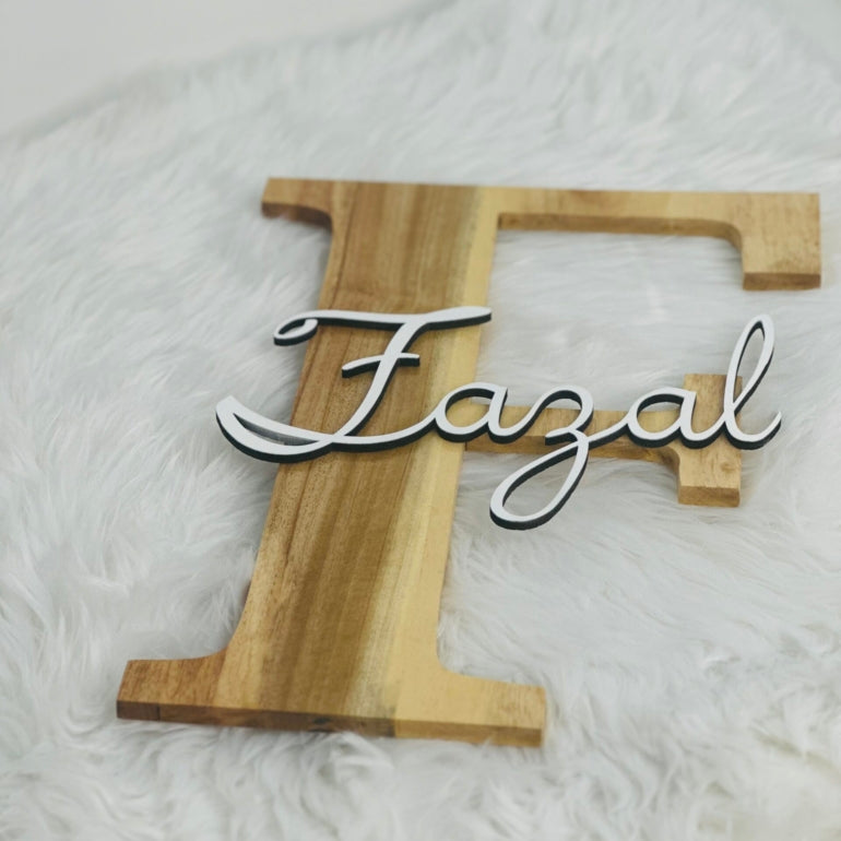 Wooden Name Sign