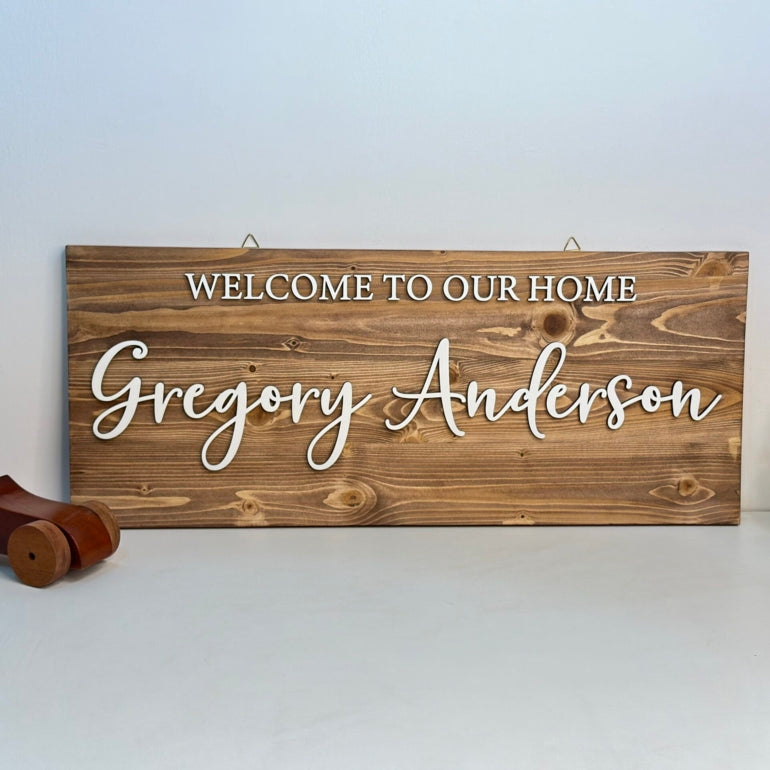 Wooden Home Sign Board