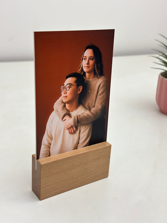 Photo Acrylic on a Wooden Base. The Perfect Gift For Your Love