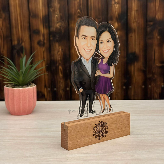 Personalized Couple Caricatures – Custom Romantic Gift (15cm x 20cm)