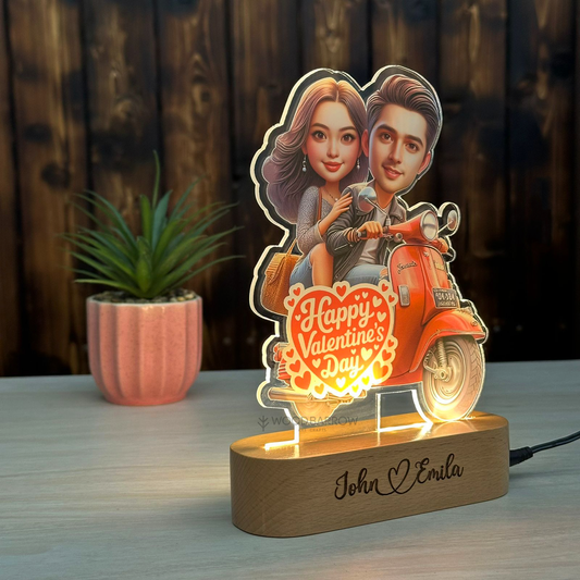 Personalized Valentine’s Day LED Statue – Custom Romantic Gift