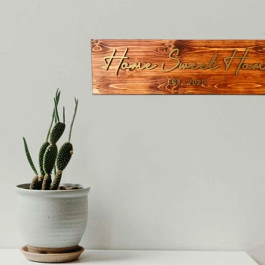 Wooden Home Sign Board