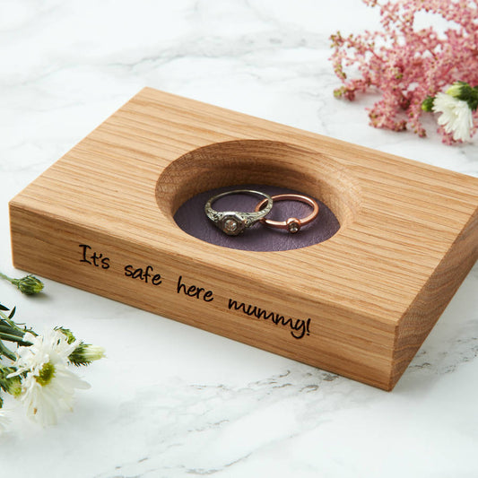 Wooden Wedding Ring Dish